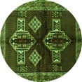 thumbnail image 1 of Ahgly Company Indoor Round Persian Green Traditional Area Rugs, 7' Round, 1 of 1