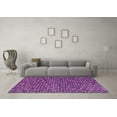 thumbnail image 3 of Ahgly Company Indoor Square Abstract Purple Modern Area Rugs, 4' Square, 3 of 4