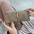thumbnail image 3 of Womens Slim Wallet Rfid Ladies Wallets Long Bifold Thin Skinny,magnetic Closure, 3 of 4