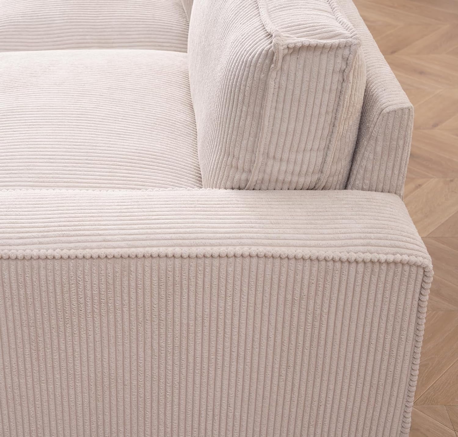 US Pride Furniture Luxe Corduroy Spacious 3-Seater Sofa