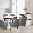 thumbnail image 5 of (Gris claro) Fundas protectoras para sillas con apoyabrazos, universales para comedor, cocina, gris oscuro, juego de 2, 5 of 5