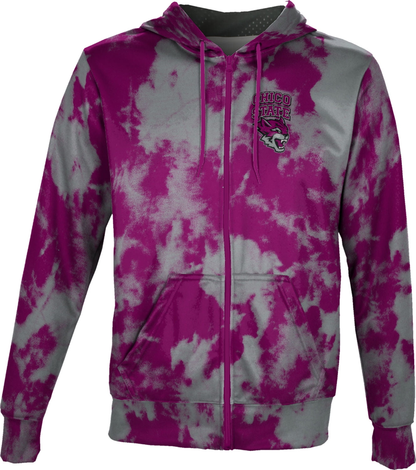 Grunge ProSphere California State University Chico Mens Fullzip Hoodie Grunge ProSphere California State University Chico Mens Fullzip Hoodie