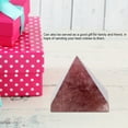 thumbnail image 4 of Crystal Pyramid Figurine  Fortune Blessing Home Decoration and Gift, Paperweight Amethyst, Violet, 4 of 7