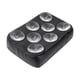 thumbnail image 4 of Cojín trasero negro para pasajero con 8 ventosas para Harley Dyna Sportster Softail Touring Xl 883 1200, 4 of 4