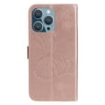 thumbnail image 4 of SaniMore for iPhone 14 Pro Max 6.7" Magnetic Wallet Case, PU Leather Case with Card Slot Kickstand & Wrist Strap Shockproof Protective Case for 14 Pro Max Women Girls, Rosegold, 4 of 7