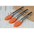 thumbnail image 1 of Appetizer Tongs 7-Inch Silicone Tipped Kitchen Tongs, Set of 3 (Orange), 1 of 6