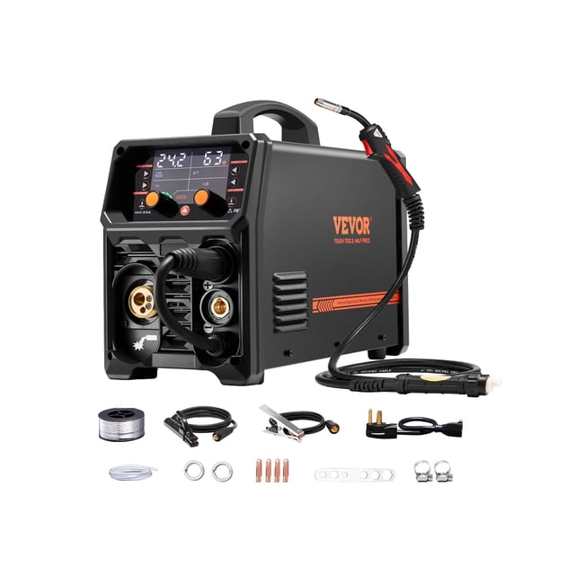 Soldador VEVOR Pro MIG 250A Pulse 5 en 1 110 V/220 V de doble voltaje