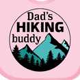 thumbnail image 4 of Inktastic Dad's Hiking Buddy with Mountains and Trees Boys or Girls Baby Bib, 4 of 4