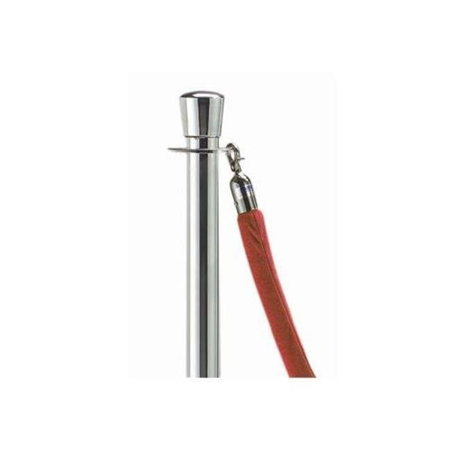 Details about   Stainless Steel Crowd Control Stanchions w Velvet Ropes Ball 2 Red Ropes 1.5m 