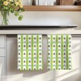 thumbnail image 7 of Saint Patrick's Day Kitchen Towels Set of 4, Rainbow Clovers Green Striped Dots Absorbent Dish Towels for Kitchen, Microfiber Hand Towel, Quick Drying Tea Towel for Cleaning Decorative Dishcloths, 7 of 7