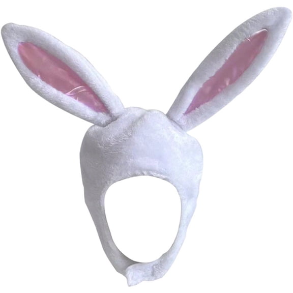 Vjnyvs Adorable Bunny Ear Hat, Plush Funny Rabbit Ear Cap Bunny Ears Headband Headpiece Carnival Halloween Party Headwear for Women