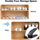 thumbnail image 4 of Organizador de ranuras para zapatos, apilador de zapatos ajustable que ahorra espacio, soporte para zapatero de dos pisos para organizar el armario, 4 of 6