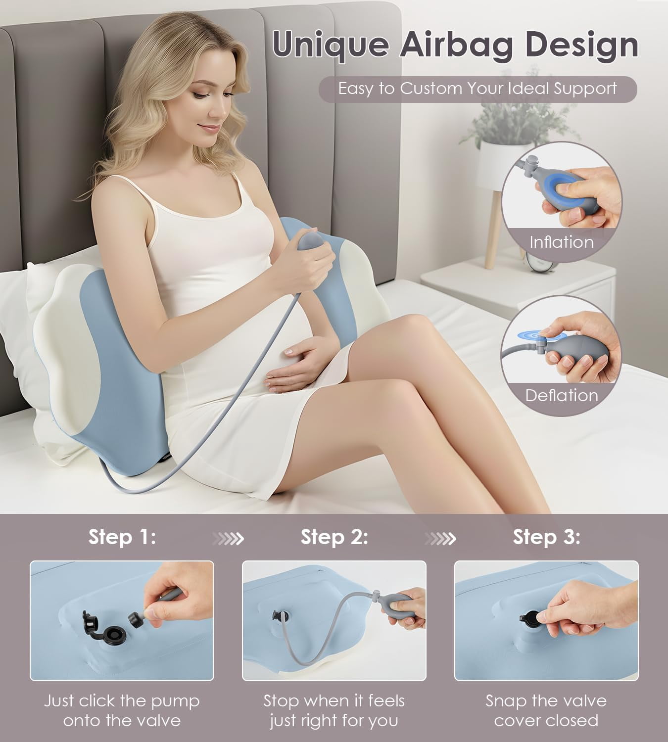 Pregnancy Pillows for Sleeping, Memory Foam Maternity Pillow Support for Back Belly HIPS, Adjustable Travel Wedge Pillow for Pregnant Women, Side Sleeping Pregnant Pillows with Cooling Pillowcase