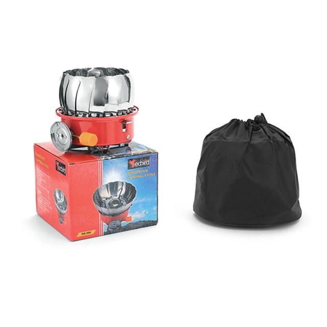 Estufa De Camping-Gas Estufa de alcohol 1400W Juego de utensilios de cocina de potencia de fuego fuerte Encendido electrónico para ir de excursión Likrtyny Para Estrenar