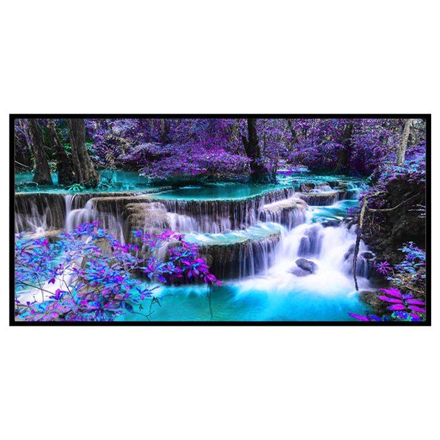 Cuadros Decorativos 11CT cuenta punto de cruz completo cascada DIY bordado costura Kits arte Sywqhk Nuevos Originales