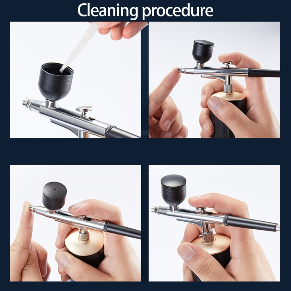 MOMOJIA Electric Air Brush Gravitational Feed Nozzle Guns Cake Decorating Brushes