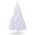 thumbnail image 1 of Árbol de Navidad COSTWAY de PVC artificial de 6 pies con soporte blanco, 1 of 7