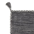 thumbnail image 5 of SAFAVIEH Montauk Bijar Jace Solid Soft Braided Cotton Runner Rug, Grey/Black, 2'3" x 7', 5 of 7