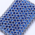 thumbnail image 4 of Limpiador De Hierro Fundido Limpiador De Acero Inoxidable Depurador De Cadena De Hierro Con Inserto De Silicona Depurador De Cota De Malla Para Sartenes De Hierro Fundido Utensilios De Cocina Sartén Eigraketly HA026581-05, 4 of 6