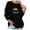 Black, variant on LEAVINGSUO Womens Plus Size $10 Fashion Women Round Neck Long Sleeve T-Shirt Printing Sweatshirt Blouse Tops