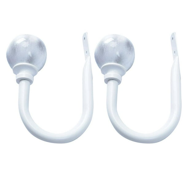 2 Pcs Alzapaños de Cortina Ganchos de Retenciones de Cortina Sostenedor de Pañería UNA