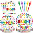 thumbnail image 1 of Platos y servilletas Qyeahkj de Back To School Decorations, 100 unidades, 1 of 8