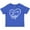 Royal Blue, variant on Inktastic I Love My Gigi in White Chalk Heart Boys or Girls Baby T-Shirt