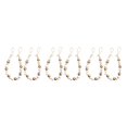 thumbnail image 4 of mmirethe Ensemble Tendance de 2 Tiebacks de Rideaux de Perles de Bois d'Inspiration Boho Holdbacks de Rideaux Dorés 52cm 3Set, 4 of 6