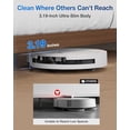 thumbnail image 2 of ECOVACS DEEBOT T50 PRO Omni Robot Vacuum & Mop, 3.19” Slim, 15,000Pa, Auto Wash Dry & Self-Emptying, White, 2 of 9