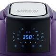 thumbnail image 4 of 5.8Qt Purple Air Fryer 1400W - Touchscreen with 8 Presets, 6‑Piece Accessory Kit, XL Capacity, Low‑Fat Cooking, Dishwasher Safe, 4 of 6