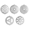 thumbnail image 1 of 2024 5 Piece Stainless Steel Meat Grinder Plates Discs For Food Chopper And Meat Grinder Machinery Parts, 1 of 3