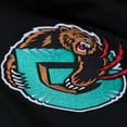 thumbnail image 5 of Men's Mitchell & Ness  Black Memphis Grizzlies Hardwood Classics Nights Walk the Tunnel Satin Bomber Full-Snap Hooded, 5 of 6