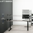 thumbnail image 5 of VIVO Electric 83" x 60" Stand Up Corner Desk, Dark Gray Table Tops, Black Frame, 5 of 8