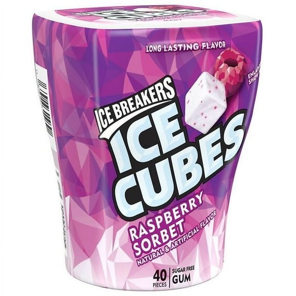 Ice Breakers Sugar Free Chewing Gum Raspberry Sorbet 40.0 ea Pack of 2