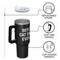 thumbnail image 4 of OBREWU Best Cat Dad Ever Tumbler with Handle and Lid,40oz Best Cat Dad Ever Double Wall Vacuum Insulated Tumbler,Best Cat Dad Ever Cups Gift for Women and Men, 4 of 7
