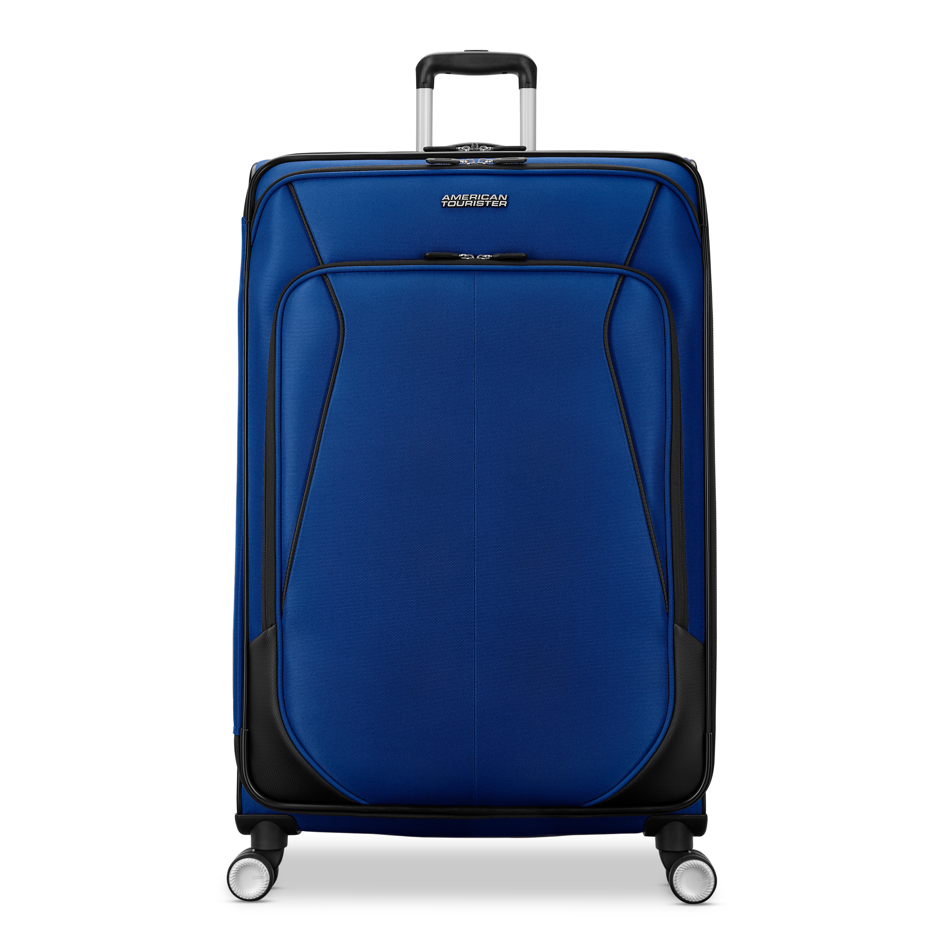 American Tourister 4 Kix 3.0 Softside Large Checked Spinner Suitcase - Sapphire Blue