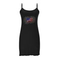 thumbnail image 2 of Camisón corto de talla grande para mujer, camisón de manga corta con estampado de pecho a la moda, camisón para mujer, 2 of 6