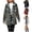 Yellow, variant on UVEASISHA Women's Fleece Jacket Plaid Patchwork Winter Soft Coat Long Sleeve Lapel Casual Buttons Coats 2025 Trendy Warm Up Outwear with Pockets Winter Sale,Black,L