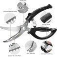 thumbnail image 3 of Kitchen Scissors Chicken Bone Scissors - With Non-slip Handle and Spring, 3 of 5