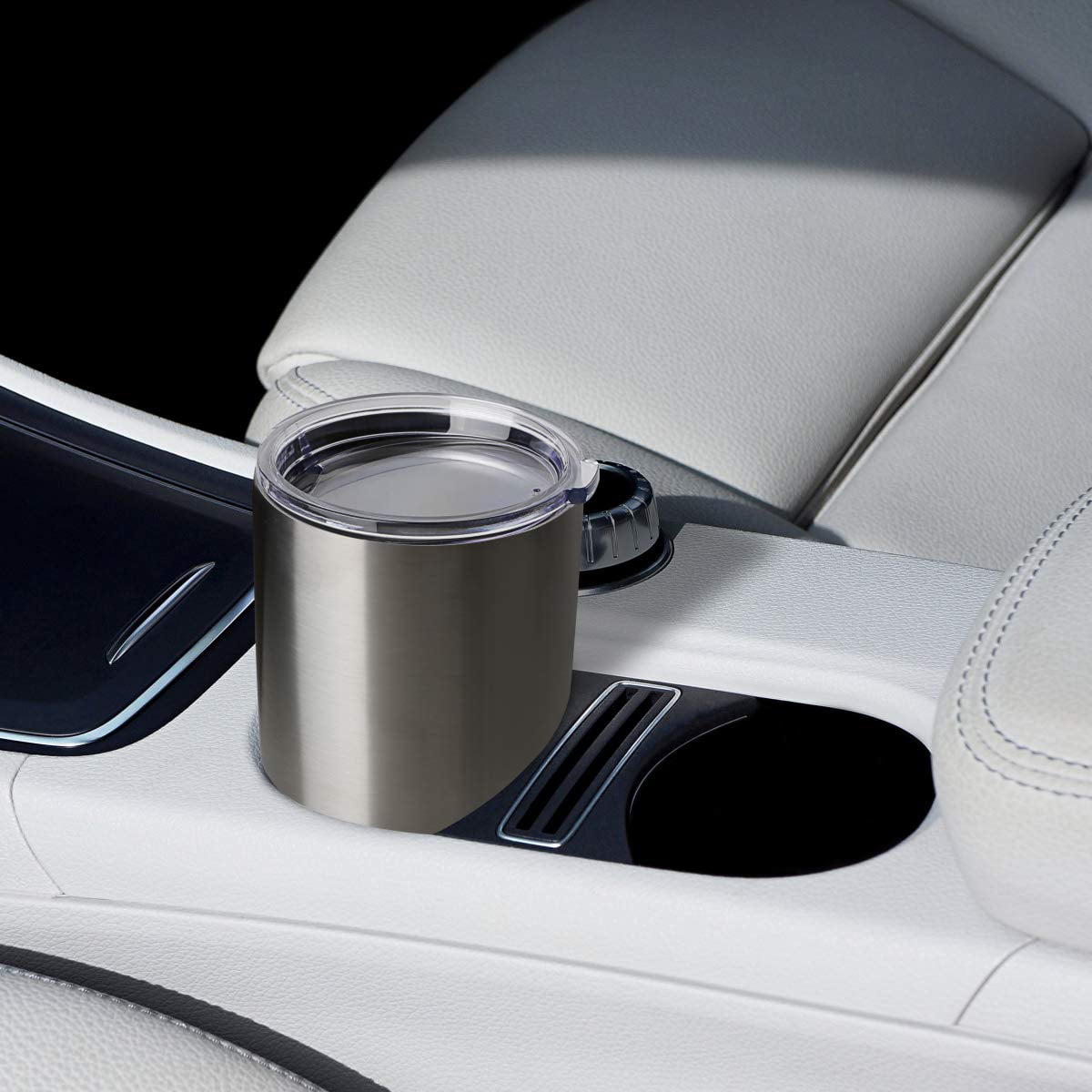 Car Mug Coffee Cup with Cover Stainless Steel Hot And Cold Coffee Cup For  Tesla 2021 2022 Model 3 Y X S 2017 2018 2019 2020 2023 - AliExpress