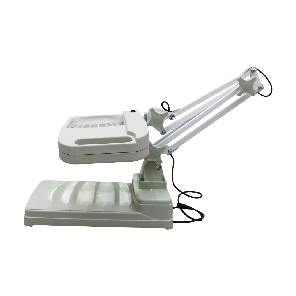 Techtongda 10X Magnifier LED Lamp Light Magnifying White Glass Lens Desk Table Repair