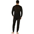 thumbnail image 2 of Intimo Men's Classic Silk Long John Adult Pajama Set Top and Bottom, 2 of 5