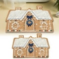 thumbnail image 2 of Christmas House Shaped Area Rug, 24 x 35 inch Non-Slip Ultra Soft Christmas Door Mat, Plush Decorative House Mat for Holiday Kitchen Living Room Bathroom Balcony Bedroom Decorations, 2 of 4