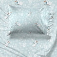 thumbnail image 3 of Disney Frozen Icy Adventure 3-Piece Twin Sheet Set, Kids, White and Blue, 3 of 9