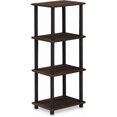 thumbnail image 1 of Furinno 16102WN/BR Turn-N-Tube Shelf, 3 Space, Walnut/Brown, 1 of 6