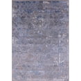 thumbnail image 1 of Ahgly Company Indoor Rectangle Mid-Century Modern Blue Gray Oriental Area Rugs, 2' x 4', 1 of 6