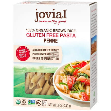 Jovial 100% Organic Gluten-Free Brown Rice Penne Pasta, 12oz