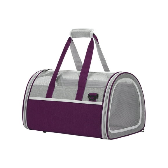 Yooshoverk Pet Bag, Gray, Foldable Breathable, Portable Cat Carrier, Outdoor Travel Pet Supplies