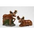 thumbnail image 3 of Hand Painted Ceramic Moose Couple Salt and Pepper Shakers, 3 of 3