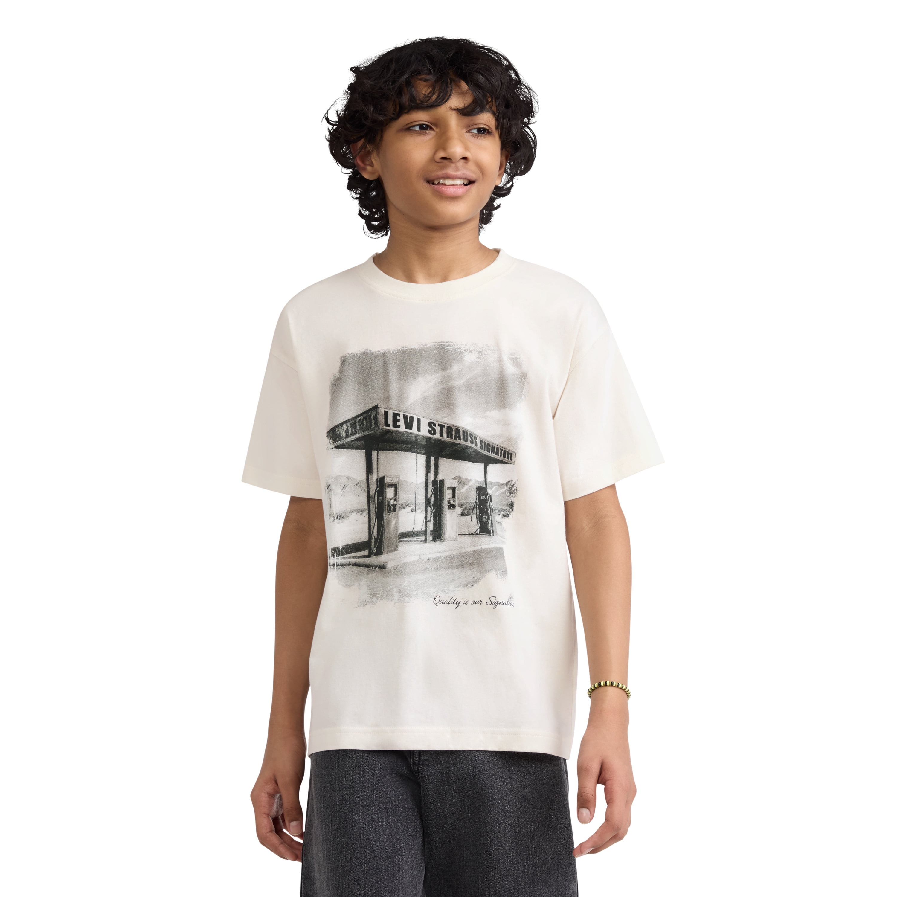 Levi Strauss Signature Boys Short Sleeve Graphic Tee, Sizes 4-18